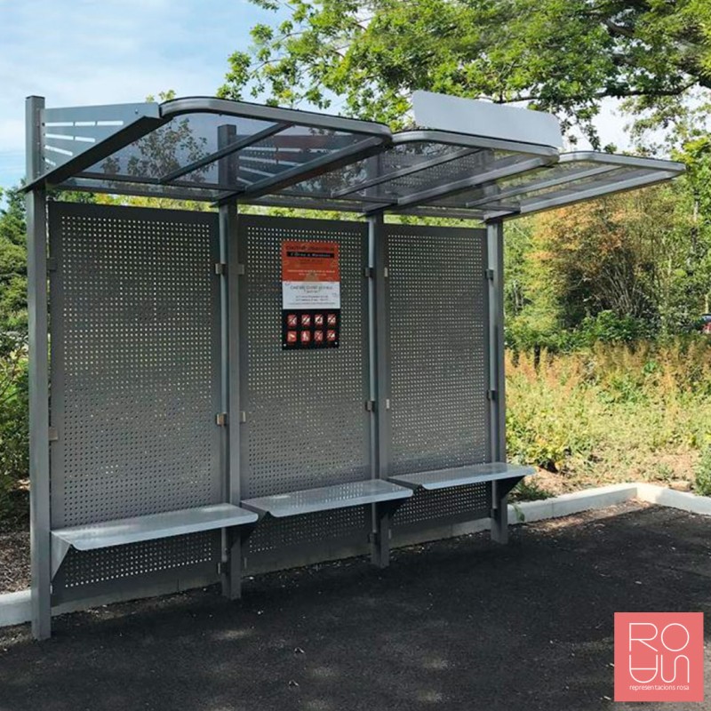 Marquesina d'autobús Conviviale antivandàlica